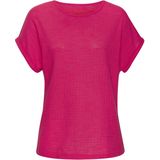 Vivance T-Shirt aus bügelfreiem Strukturstrick aus weicher Qualität mit Baumwolle