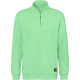 John Devin Sweatshirt, Langarm, Sweatshirt mit Reißverschluss am Stehkragen