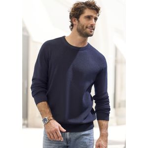 John Devin - Gebreide Pullover - Navy - Katoenmix