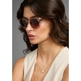 Laura Scott Sonnenbrille, mit transparentem Rahmen & goldfarbendem Detail - NEW