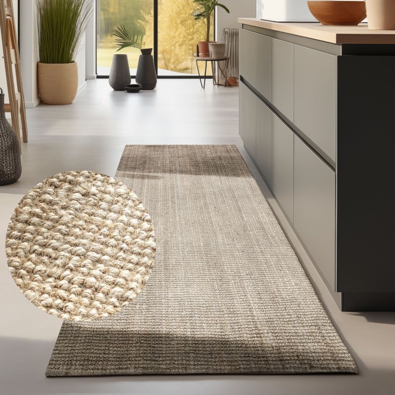HANSE Home Teppich »Jaipur Juteteppich, als Läufer und in Rund«, rechteckig, 10 mm Höhe, 100% Naturfaser, Nachhaltig, Wohnzimmer, Esszimmer, Schlafzimmer, GRS