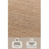 Vloerkleed - Jute - Naturel - Handgeweven - Laagpolig