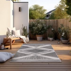 Vloerkleed Rhombus in- & outdoor dubbelzijdig | Elle Decoration