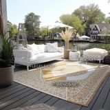 ELLE DECORATION Teppich »Meekly Wendeteppich«, rechteckig, 5 mm Höhe, Flachgewebe, In-& Outdoor, Modern, beidseitig, Balkon, Wohnzimmer
