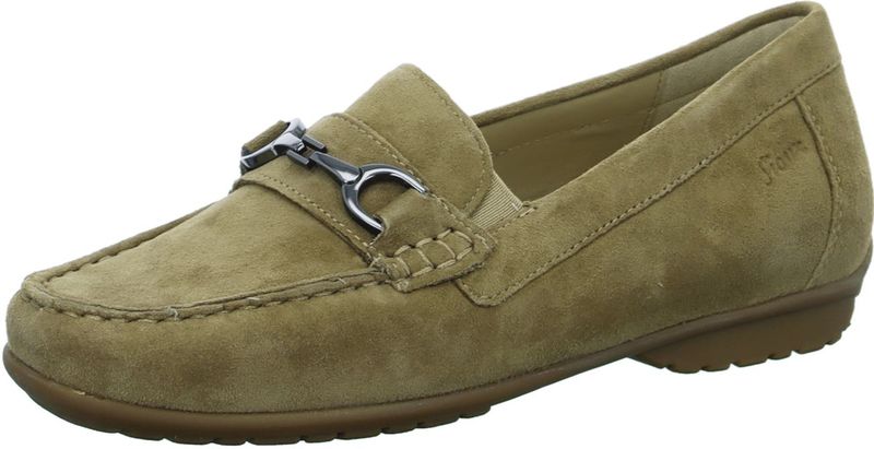 Mocassins - Effen - Leer/Suède - Platte Hak