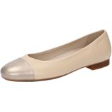 SIOUX - Ballerina - Crème / Brons - Glad Leer - Blokhak