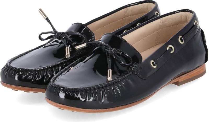 Sioux - BORINKA-701 - Instappers - Zwart - Lac - Rubber Zool