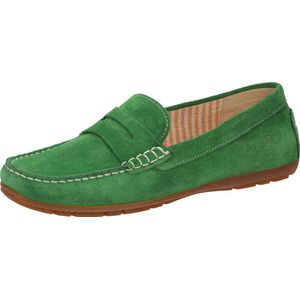 Sioux - Carmona - Slipper - Zwart - Kalfsvelours - Flacher Damenslipper