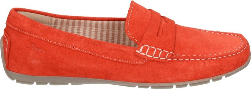 Sioux - CARMONA-700 - Instappers - Rood - Suede - Rubber Zool