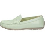SIOUX - Instappers - Groen - Glad Leer - Platte Hak