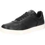 SIOUX - Tedroso-704 - Sneakers - Zwart - Snoersluiting - Glad Leer