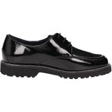 Sioux - Meredith - Veterschoenen - Zwart - Gemalen Lakleer met Lamssuède