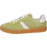 Sioux - TEDROSO-DA-707 - Lage Sneakers - Groen - Leer/Suède - Wijdte G