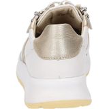 Sioux - SUNIVLA-700-J - Lage Sneakers - Kleur: Wit/beige - Materiaal: Leer/nubuck