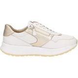 Sioux - SUNIVLA-700-J - Lage Sneakers - Kleur: Wit/beige - Materiaal: Leer/nubuck