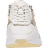 Sioux - SUNIVLA-700-J - Lage Sneakers - Kleur: Wit/beige - Materiaal: Leer/nubuck
