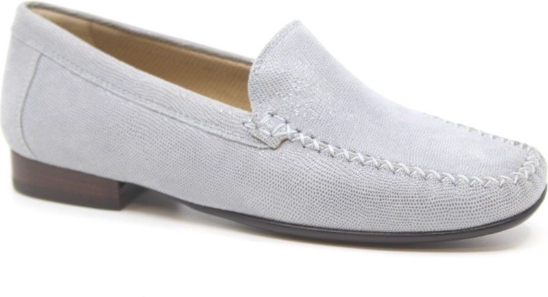 Instappers - Campina - Effen - Leer - Gevoerd - Platte Hak