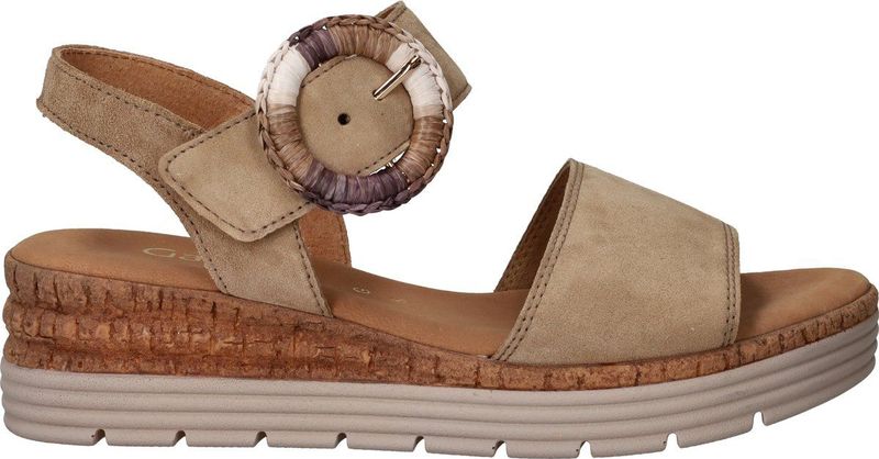 Gabor - 62.706 - Sandalen - Beige - Leer - Sleehak