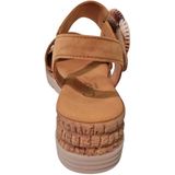 Gabor - Sandalen - Cognac - Suede - Klittenbandsluiting - G-Leest