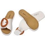 Gabor - Slippers - Wit - Leder - GABOR artikel/model 63.745.21