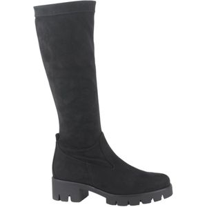 GABOR - Kuitlaarzen - Zwart - Glad Leer - Blokhak - Ritssluiting