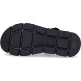 Gabor - Plateausandalen - Zwart - Textiel - Klittenbandsluiting