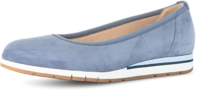 Gabor - Ballerina's - Blauw - Nubuck Leer