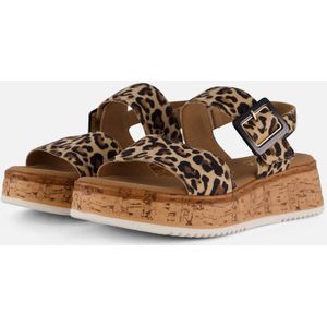 Gabor Leopard Sandalen beige Suede - Dames - Maat 36