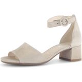 Gabor - Drill - Sandalen - Ecru - Leer - Verstelbare Band - Blokhak