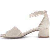 Gabor - Drill - Sandalen - Ecru - Leer - Verstelbare Band - Blokhak