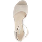 Gabor - Drill - Sandalen - Ecru - Leer - Verstelbare Band - Blokhak