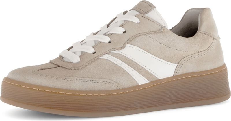 Gabor - 66.435.33 Oasis Beige - Nette Schoenen - Suede - Vetersluiting