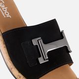 Gabor Slippers - Zwart - Textiel - Dames