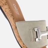 Gabor - Sandalen - Textiel - Zwart - Rubber Zool