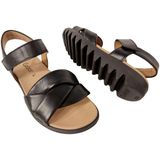 Gabor - Sandalen - Zwart - Wedge-Sandaal - Klittenbandsluiting