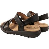Gabor - Sandalen - Zwart - Wedge-Sandaal - Klittenbandsluiting