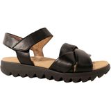 Gabor - Sandalen - Zwart - Wedge-Sandaal - Klittenbandsluiting