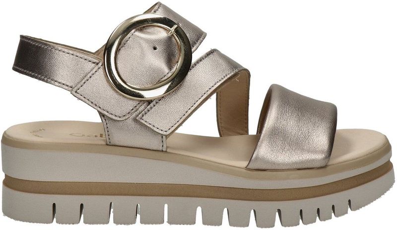 Gabor - Best Fitting - Sandaal - Goud - Leer - Verstelbare Banden