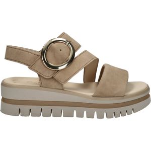 Gabor - Best Fitting - Sandaal - Beige - Suède - Verstelbare Klittenbandsluiting