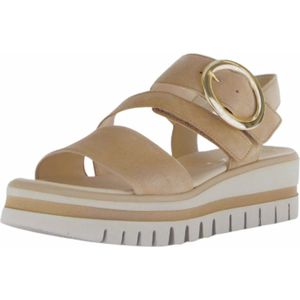 Gabor - Best Fitting - Sandaal - Beige - Suède - Verstelbare Banden