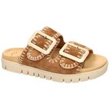 Gabor - 741.3 - Slippers - Bruin - Leer