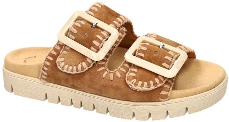 Gabor - 741.3 - Slippers - Bruin - Leer