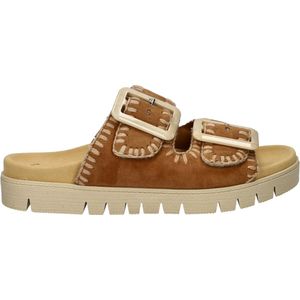 Gabor - 63.741.14 - Slipper - Walnut - Suède - Leren Voering