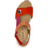 Gabor - Sandalen Plat - Oranje - Textiel