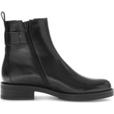 GABOR - Enkellaarsjes - Zwart - Glad Leer - Blokhak