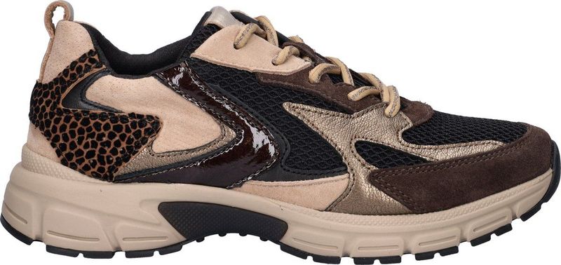 Gabor - 536 - Lage Sneakers - Veelkleurig - Suède - Trendy Panther Print