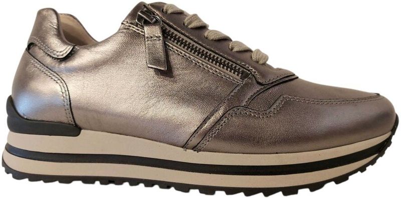 Gabor - 76.528.62 - Damessneakers - Oud-Zilver - Nubuck