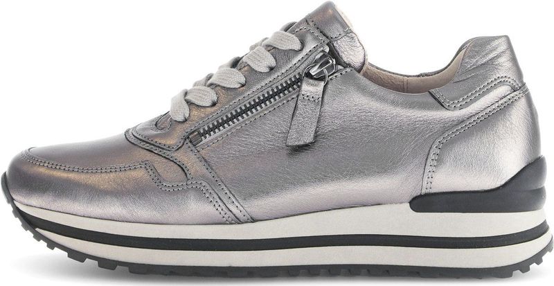 Gabor - 76.528.62 - Damessneakers - Oud-Zilver - Nubuck