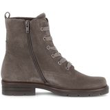 Gabor - Veterlaarsjes - Taupe - Blokhak - Ritssluiting en Vetersluiting