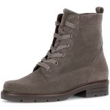 Gabor - Veterlaarsjes - Taupe - Blokhak - Ritssluiting en Vetersluiting